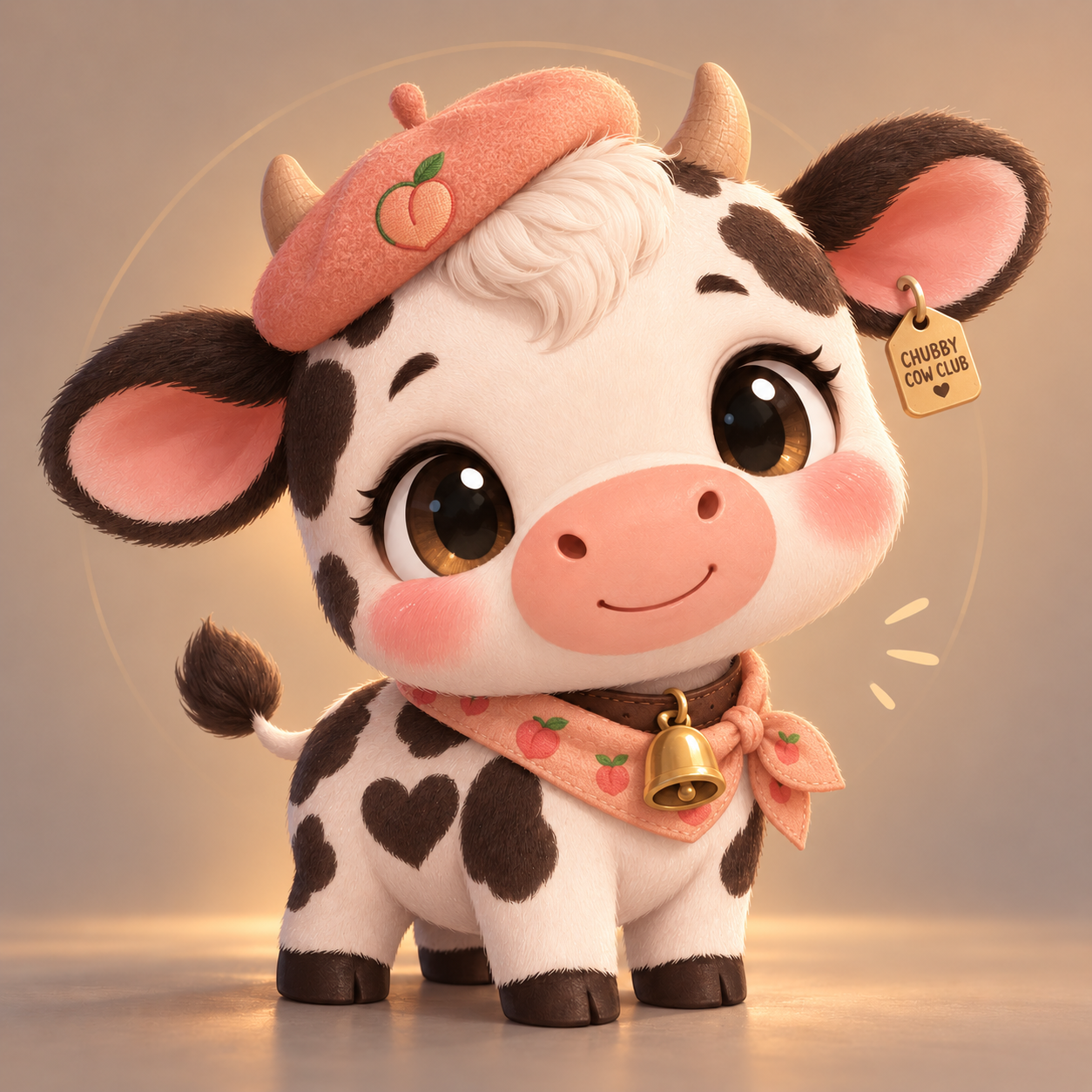 Chubby Cow with camera